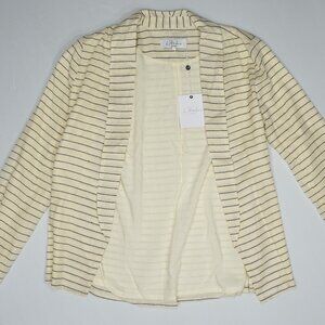 L'Academie Ivory & Black Cotton Blend Sport Coat - XS